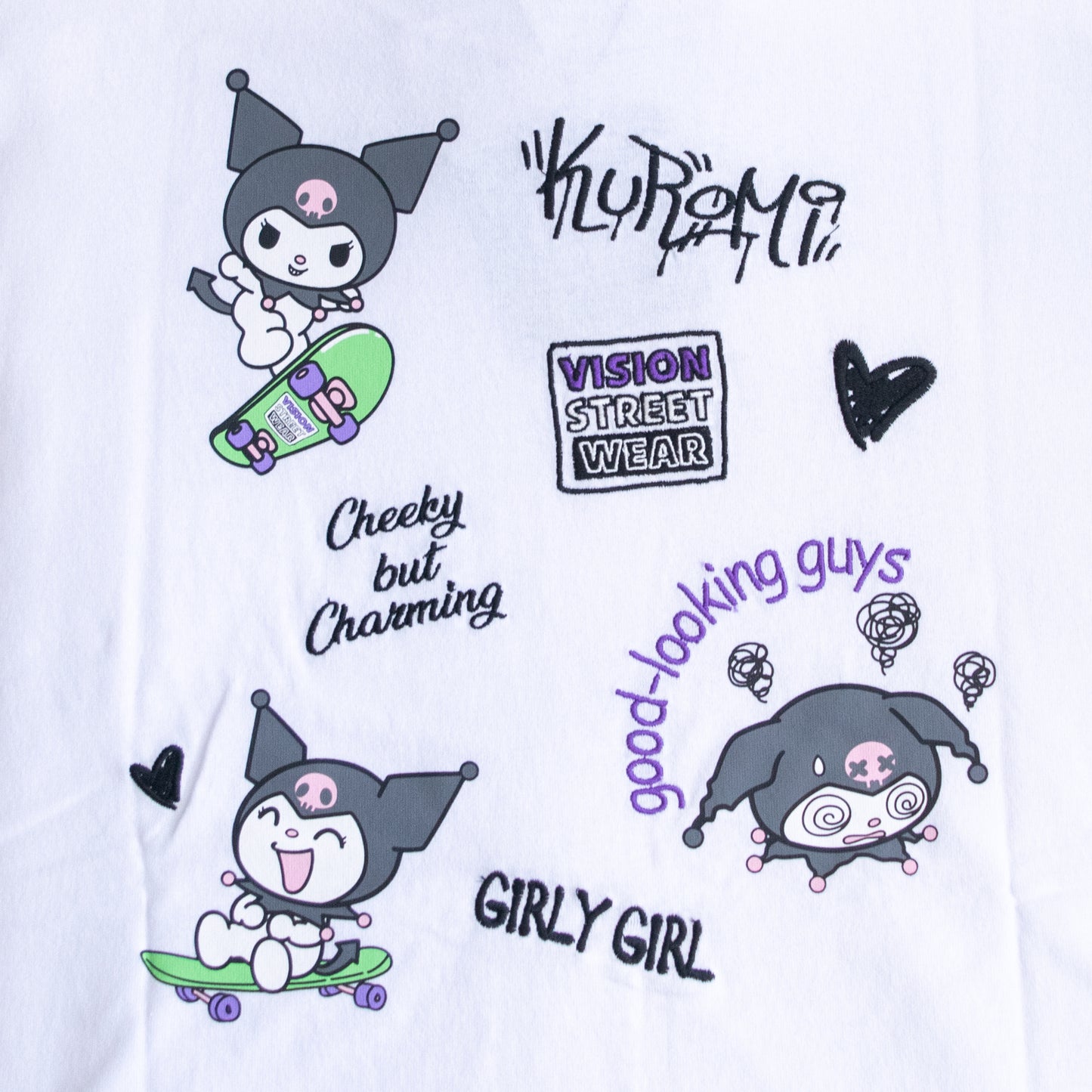 VISION STREET WEAR Sanrio Kuromi T-shirt WHITE