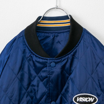 VISION STREET WEAR リバーシブル中綿サテンブルゾン NAVY ネイビー