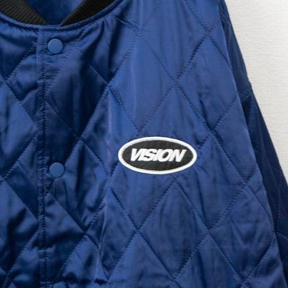 VISION STREET WEAR リバーシブル中綿サテンブルゾン NAVY ネイビー