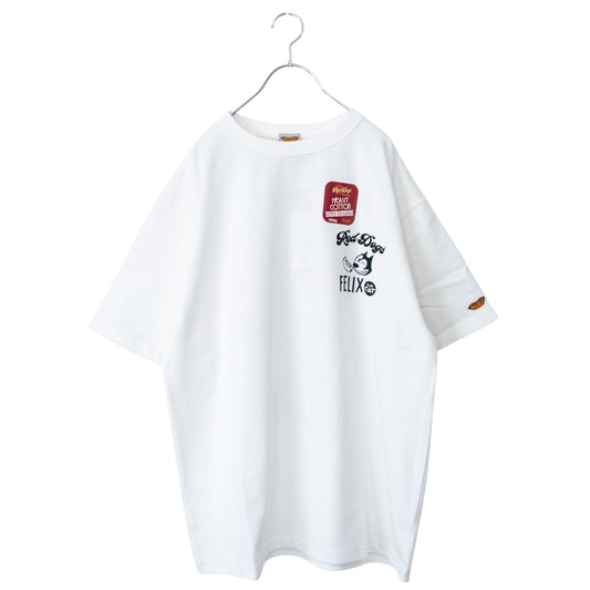 FELIX THE CAT RedDogs コラボ Tシャツ Beach WHITE