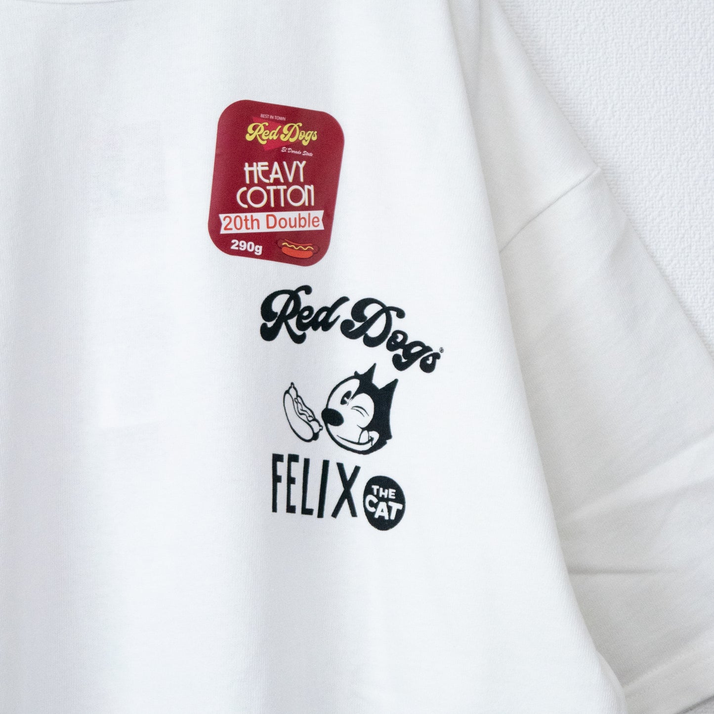 FELIX THE CAT RedDogs コラボ Tシャツ Beach WHITE