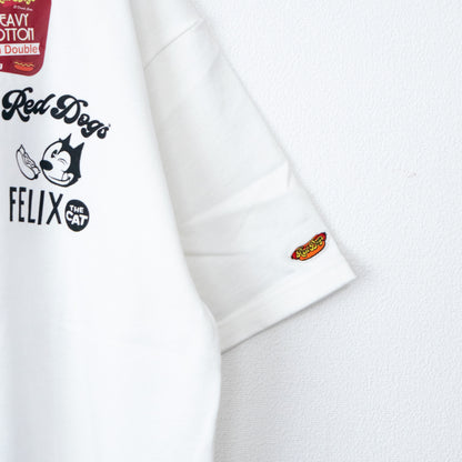FELIX THE CAT RedDogs コラボ Tシャツ Beach WHITE