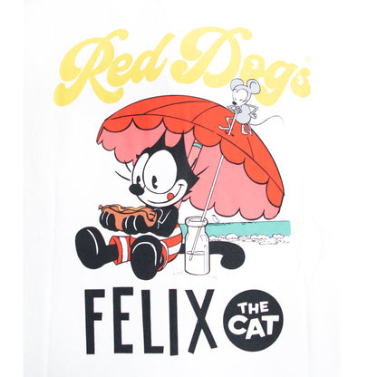 FELIX THE CAT RedDogs コラボ Tシャツ Beach WHITE