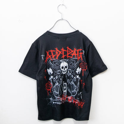 ACDC RAG WING HEART Chibi T short sleeve T-shirt BLACK