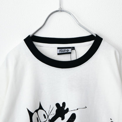 FELIX THE CAT  リンガー Tシャツ IVORY