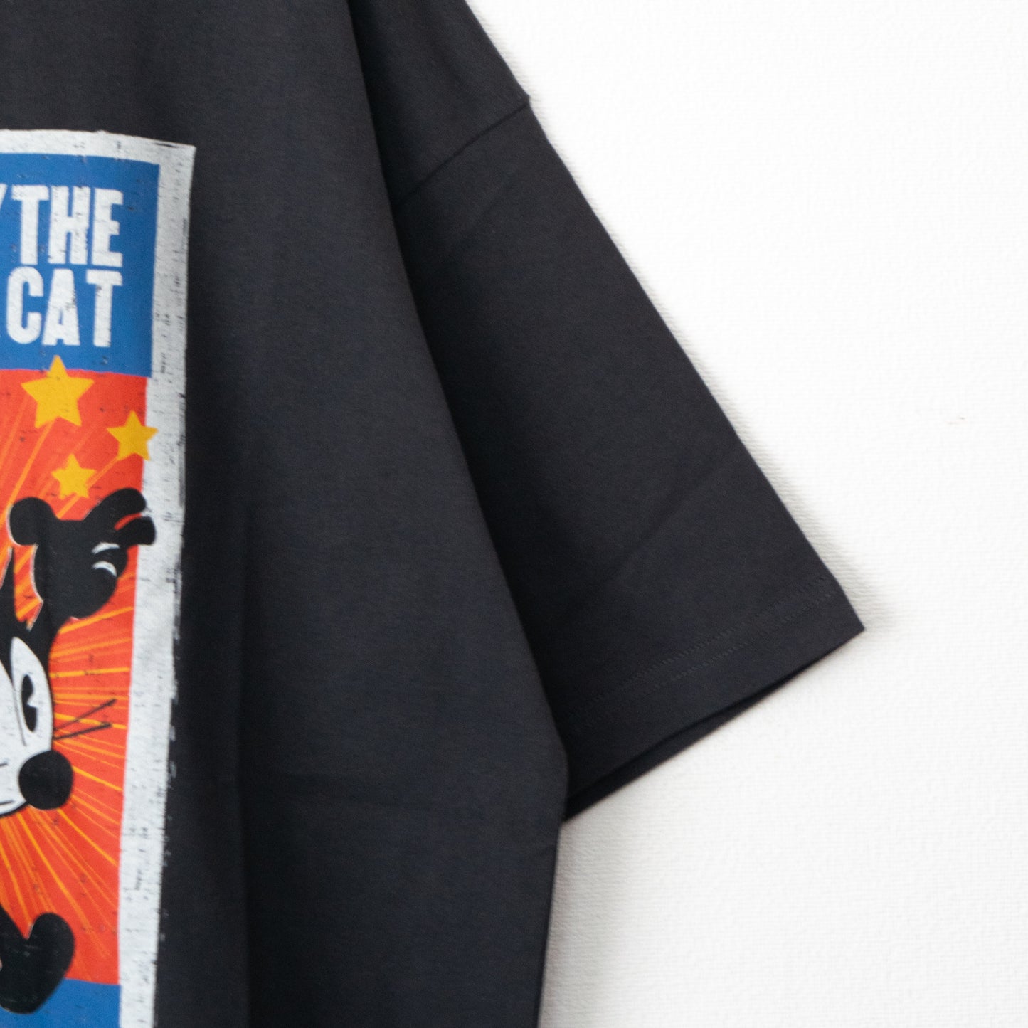 FELIX THE CAT Hat Poster T-Shirt CHARCOAL