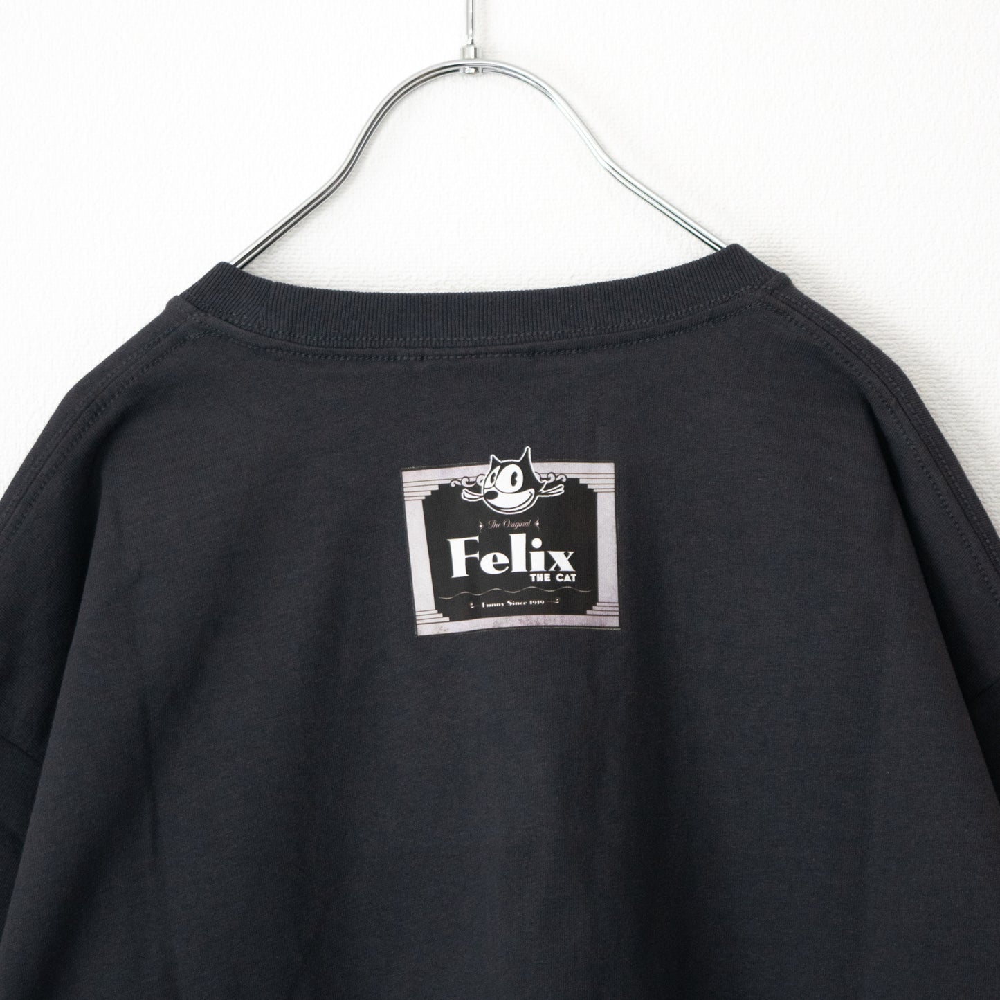 FELIX THE CAT Hat Poster T-Shirt CHARCOAL