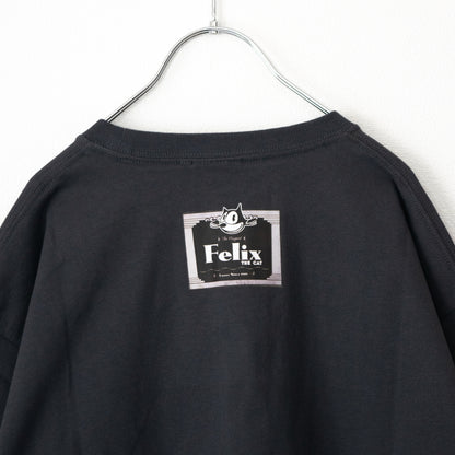 FELIX THE CAT Hat Poster T-Shirt CHARCOAL
