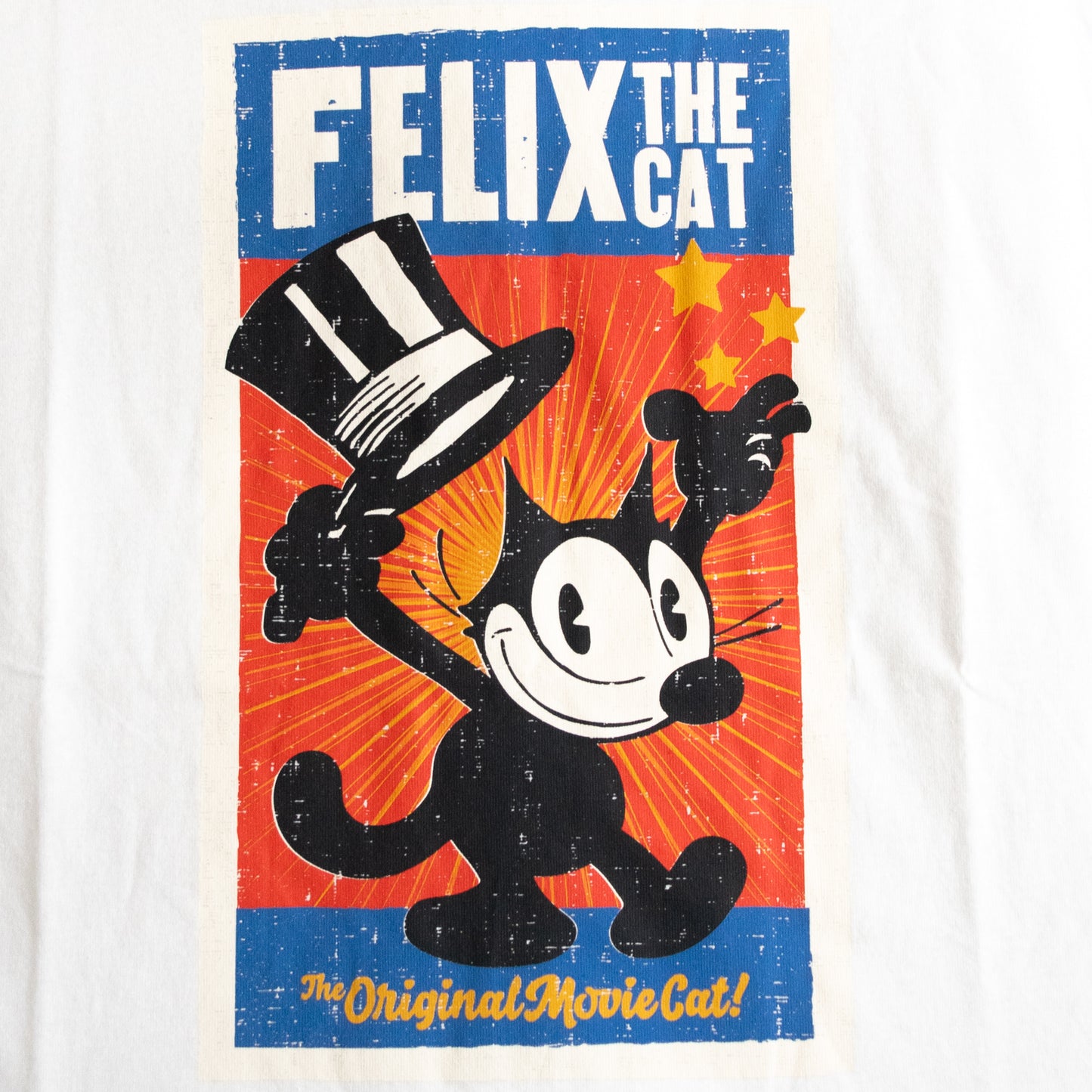 FELIX THE CAT Hat Poster T-shirt IVORY