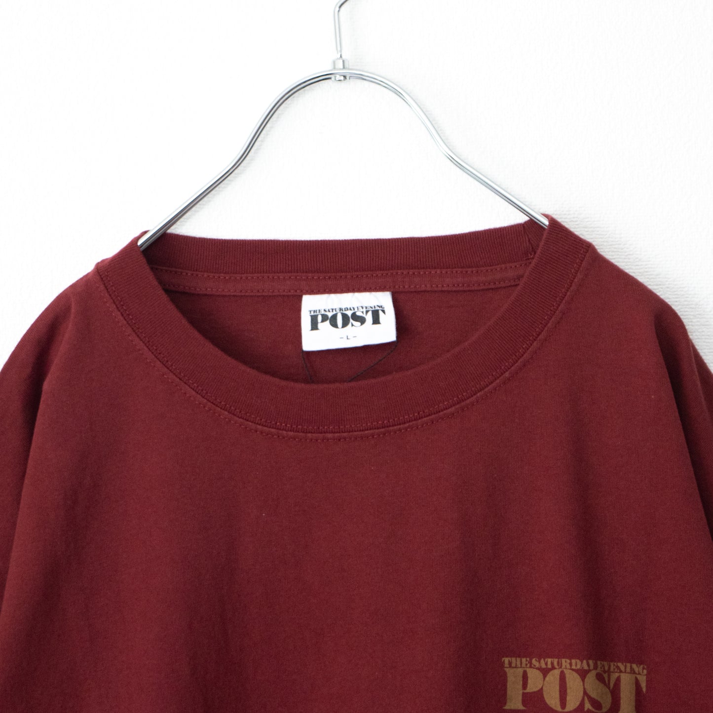 POST Going＆coming プリント Tシャツ WINE