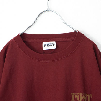 POST Going＆coming プリント Tシャツ WINE