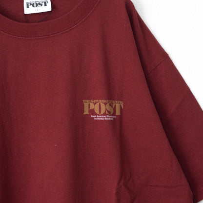 POST Going＆coming プリント Tシャツ WINE