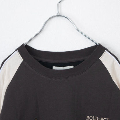 POWER TO THE PEOPLE 虎＆龍刺繍 スカジャンTシャツ CHARCOAL