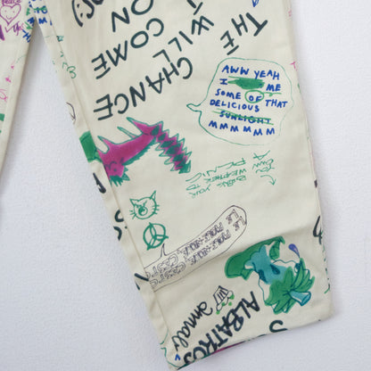 Revo. イラストタッチ イージーパンツ GREEN系