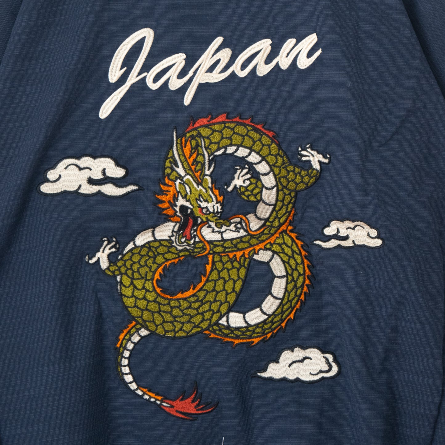 POWER TO THE PEOPLE JAPAN Series 刺繍法被 Dragon NAVY