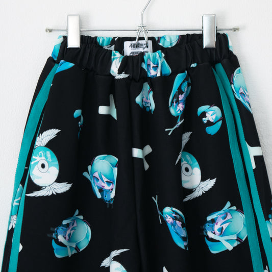 ACDC RAG 初音ミク コラボシリーズ JCT-HM-JPT-03 ジャージパンツ BLACK