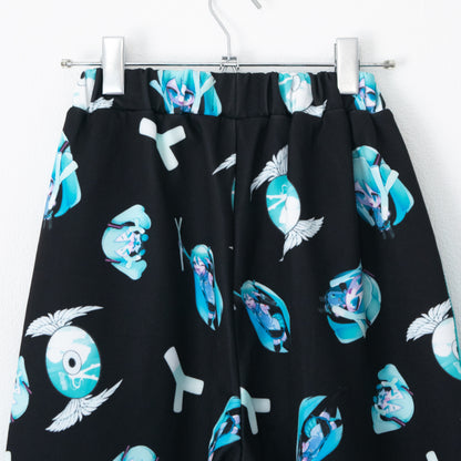 ACDC RAG 初音ミク コラボシリーズ JCT-HM-JPT-03 ジャージパンツ BLACK