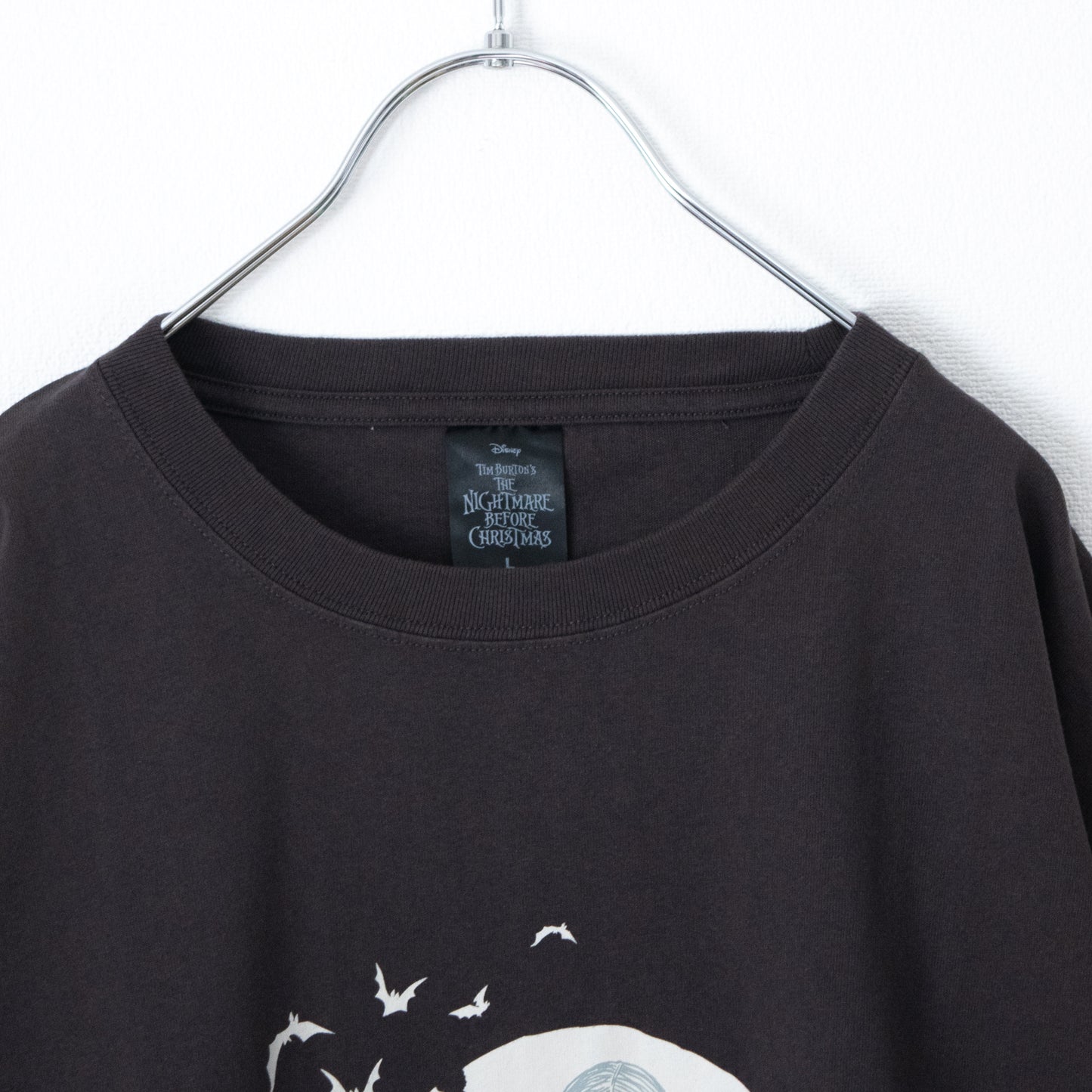 ナイトメアー・ビフォア・クリスマス Jack Face Tシャツ CHARCOAL