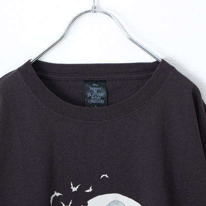 ナイトメアー・ビフォア・クリスマス Jack Face Tシャツ CHARCOAL