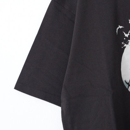 ナイトメアー・ビフォア・クリスマス Jack Face Tシャツ CHARCOAL