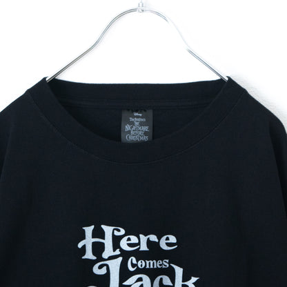 ナイトメアー・ビフォア・クリスマス Pumpkin King Tシャツ BLACK