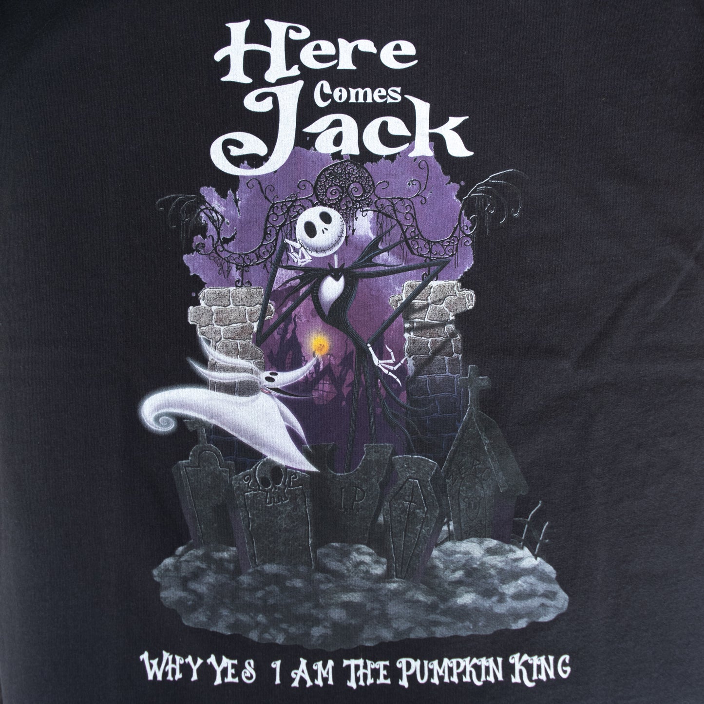 ナイトメアー・ビフォア・クリスマス Pumpkin King Tシャツ BLACK