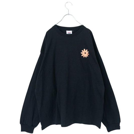 VISION STREET WEAR フラワー マグロゴ ロンT BLACK
