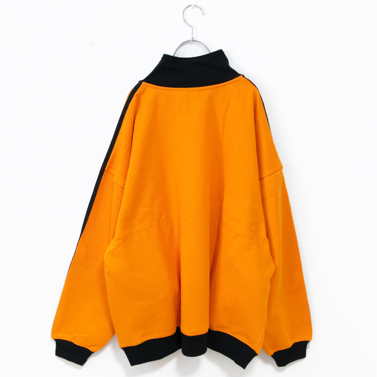 SEQUENZ 裏起毛 ジャージ風 ハーフジップ スウェット ORANGE