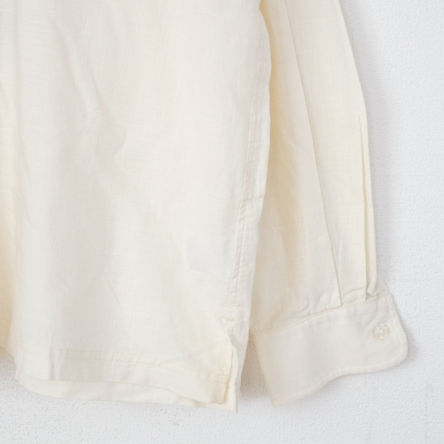 POWER TO THE PEOPLE TIGER 麻ライク 刺繍 シャツ WHITE