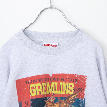 GREMLINS ギズモ ムービーポスター スウェット LIGHT GRAY