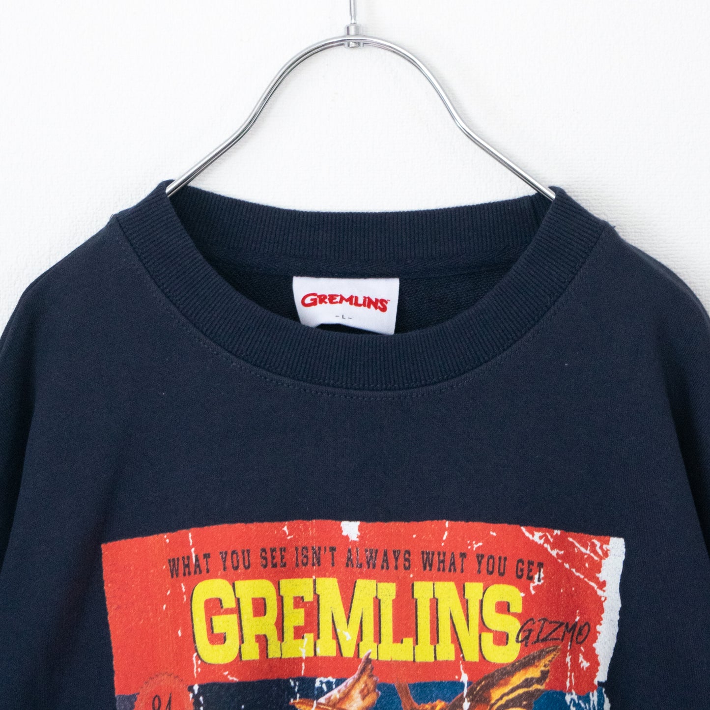 GREMLINS ギズモ ムービーポスター スウェット NAVY