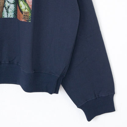 GREMLINS Gizmo Vintage Graphic Sweatshirt Navy