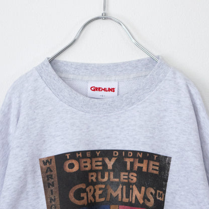 GREMLINS Gizmo Vintage Graphic Sweatshirt Gray