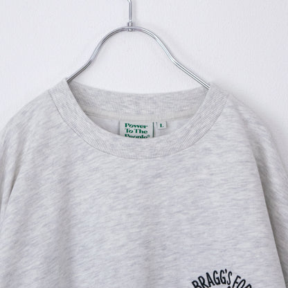 POWER TO THE PEOPLE TIGER Embroidered Sweatshirt in Kinari White