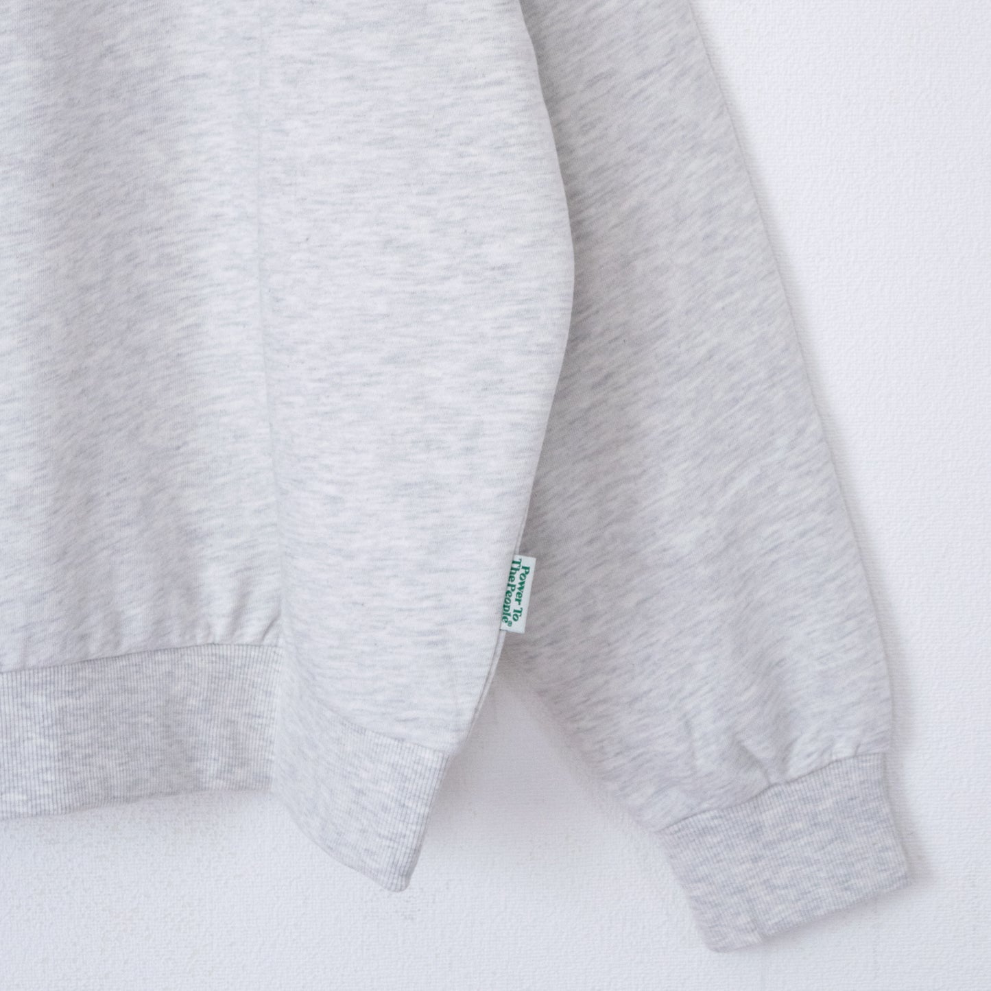 POWER TO THE PEOPLE TIGER Embroidered Sweatshirt in Kinari White