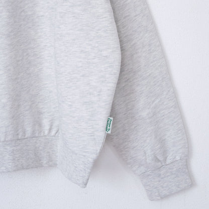 POWER TO THE PEOPLE TIGER Embroidered Sweatshirt in Kinari White