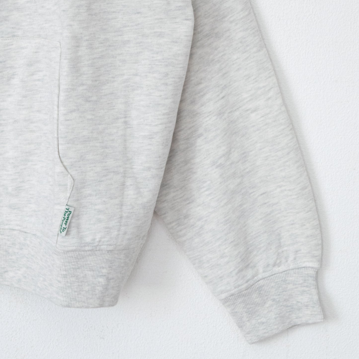 POWER TO THE PEOPLE TIGER ZIP hoodie in KINARI WHITE