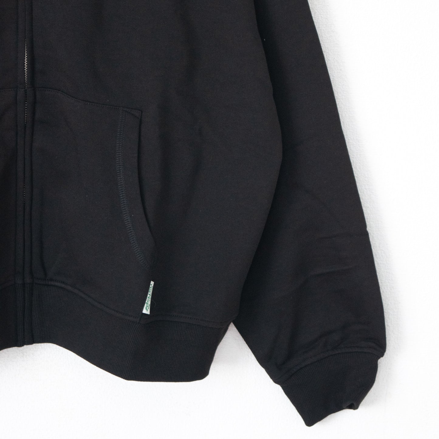 POWER TO THE PEOPLE TIGER ZIP hoodie BLACK