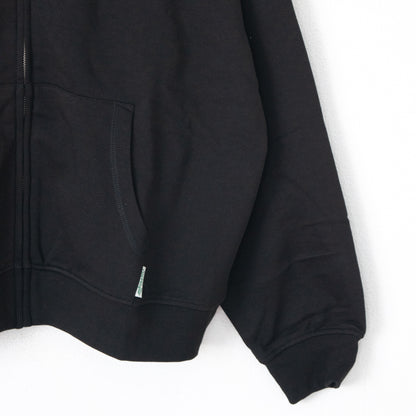 POWER TO THE PEOPLE TIGER ZIP hoodie BLACK