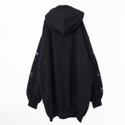 ACDC RAG 稲荷 パーカー 原宿系 和風 着物 狐 BLACK/PURPLE