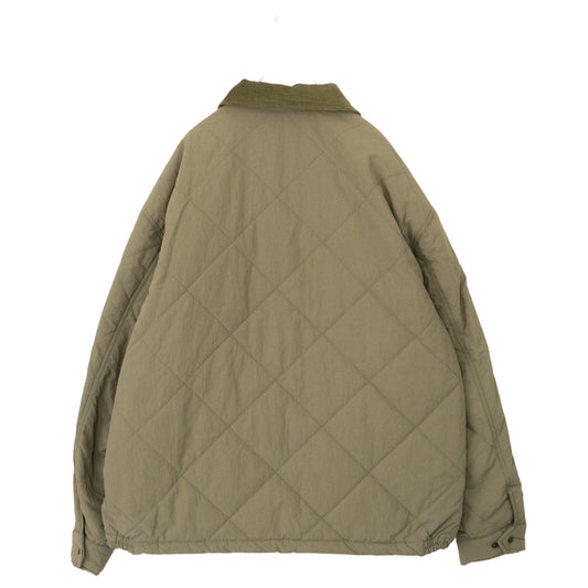 POWER TO THE PEOPLE Tiger and Dragon Embroidered Quilted Jacket in Khaki