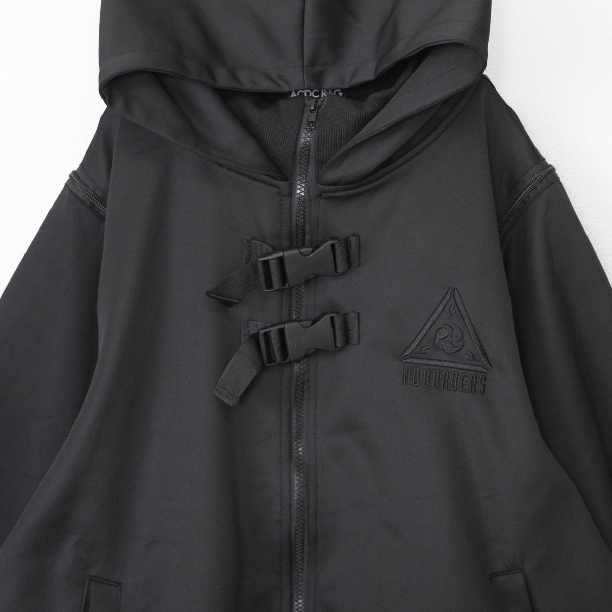 ACDC RAG CYBER PUNK vortex kimono jacket BLACK