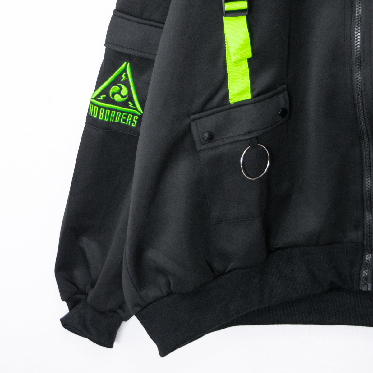 ACDC RAG CYBER PUNK Uzurai Jacket NEON GREEN BLACK