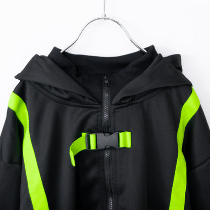 ACDC RAG CYBER PUNK 渦雷 ジャケット NEON GREEN BLACK