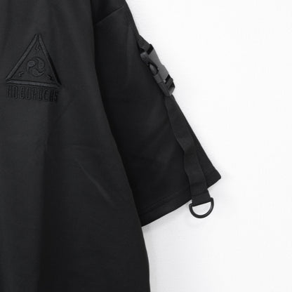 ACDC RAG CYBER PUNK vortex lightning short sleeve T-shirt BLACK