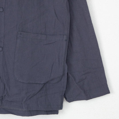 B品 ガーゼ ライト チャイナシャツ NAVY［SALE］