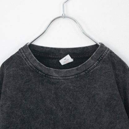 ピグメントダイ 無地 Tシャツ BLACK GRAY