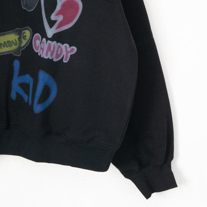 VISION STREET WEAR guernika Skull Skater Sweatshirt BLACK