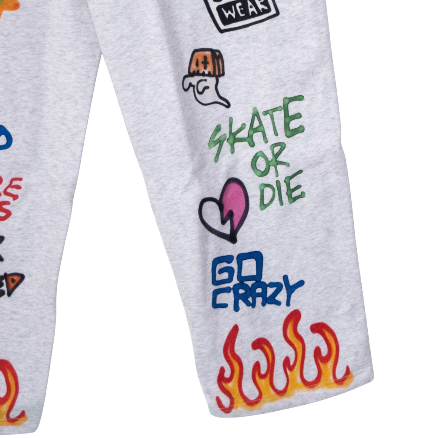 VISION STREET WEAR guernika All-Print スウェットパンツ GRAY