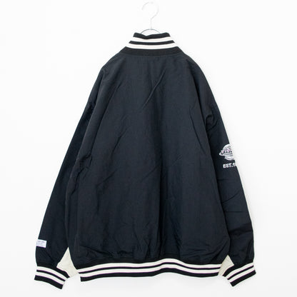 VISION STREET WEAR ＜ユニセックス＞ハーフZIPナイロンプルオーバー BLACK